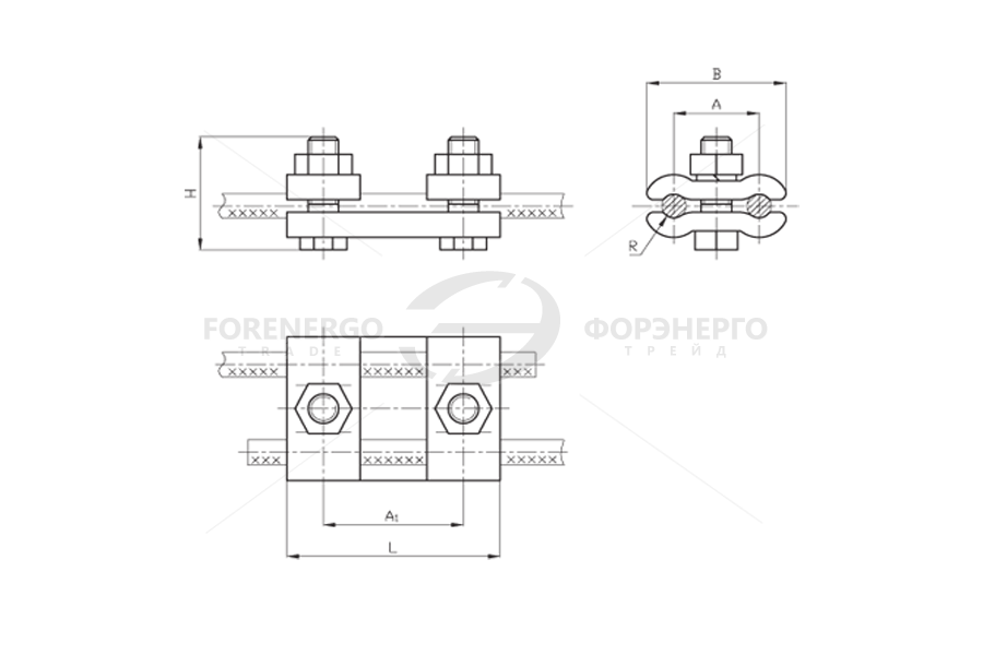 Зажим плашечный ПС-3-1