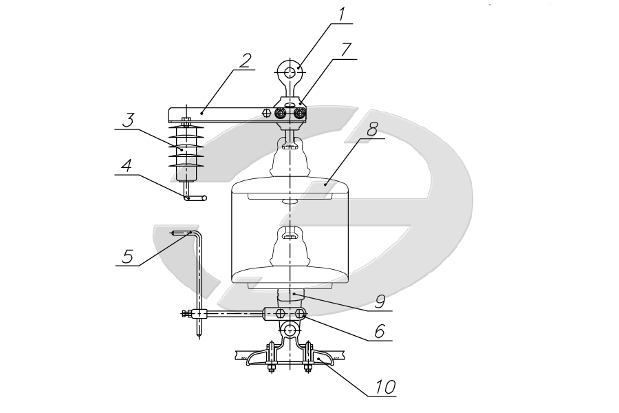 Устройство защиты от перенапряжений УЗПН-10-ПС 